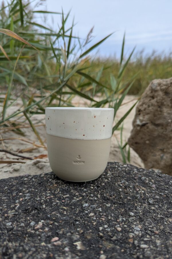 Eulenschnitt Becher „Moin ⚓️“