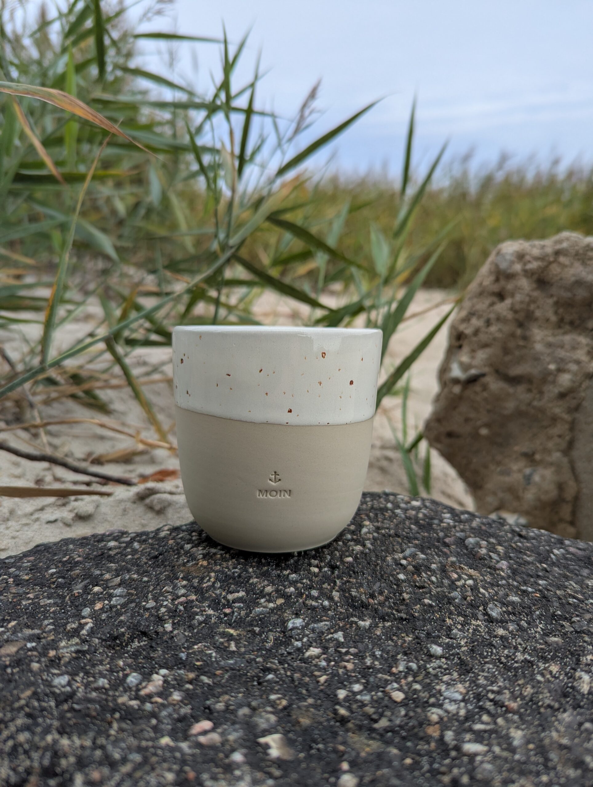 Eulenschnitt Becher „Moin ⚓️“